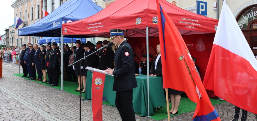 Powiatowe obchody Dnia Strażaka, 8.05.2022 r., Skoczów